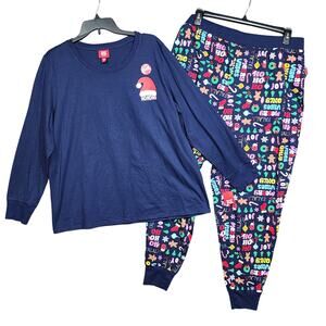 Macy's Family Pajama Set Santa Christmas Holiday Pajamas Set Santa‎ Toss XXL/2X